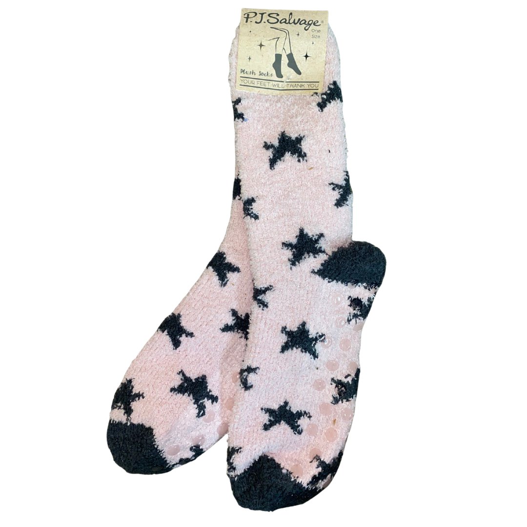 Pink Star Fun Socks - The Posh Loft