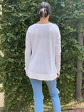 Load image into Gallery viewer, Relaxed Fit Long Sleeve Tee With Hem - The Posh Loft
