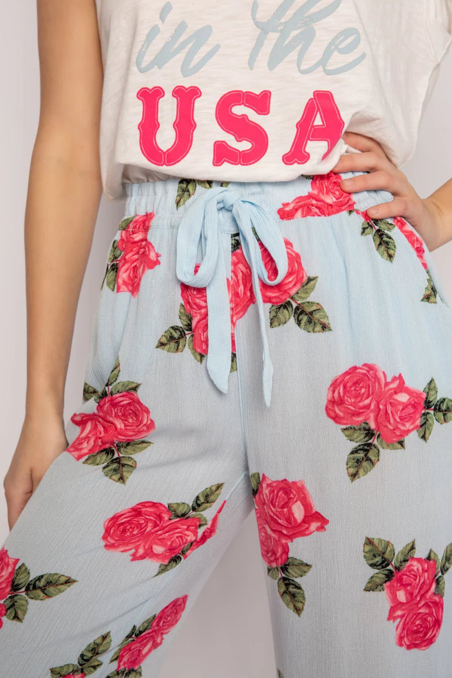 Rose In The USA Pant - The Posh Loft