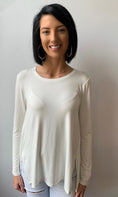 Load image into Gallery viewer, Side Slit long Sleeve Relaxed Tee - The Posh Loft
