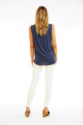 Load image into Gallery viewer, The Everyday Surplice Tank Navy - The Posh Loft
