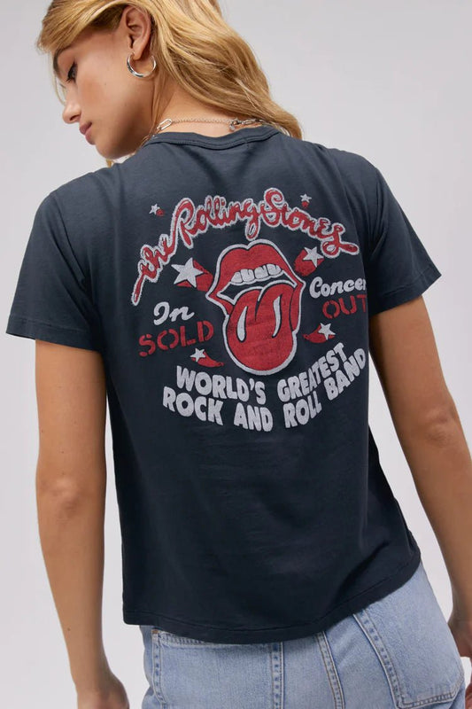 The Rolling Stones 78 US Tour Ringer Tee - The Posh Loft