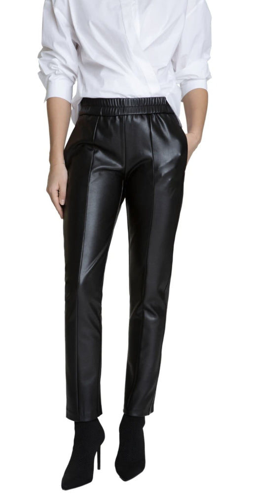 Vegan Leather Pant With Seaming - The Posh Loft