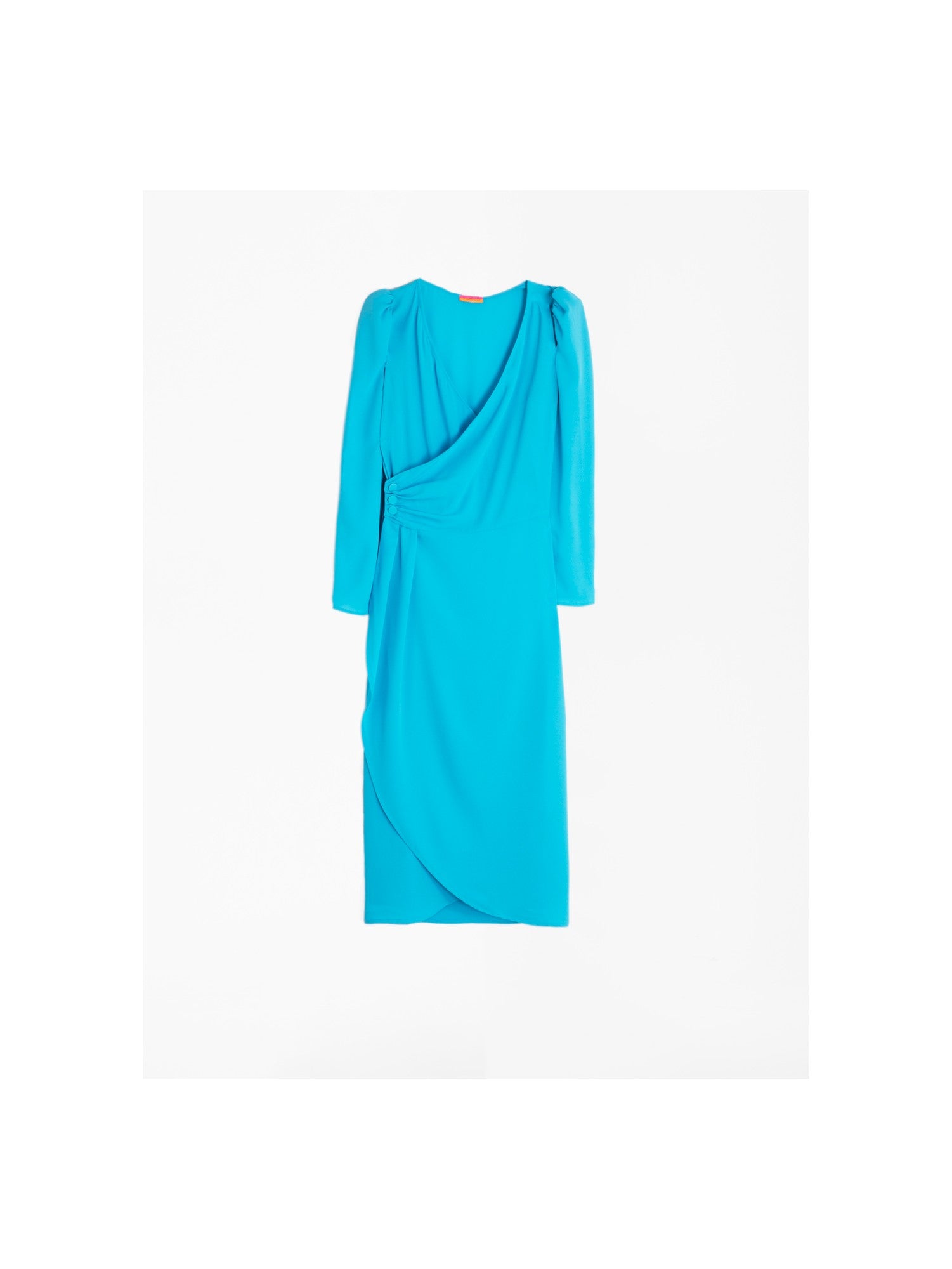 Virginie Dress in Turquoise Georgette - The Posh Loft