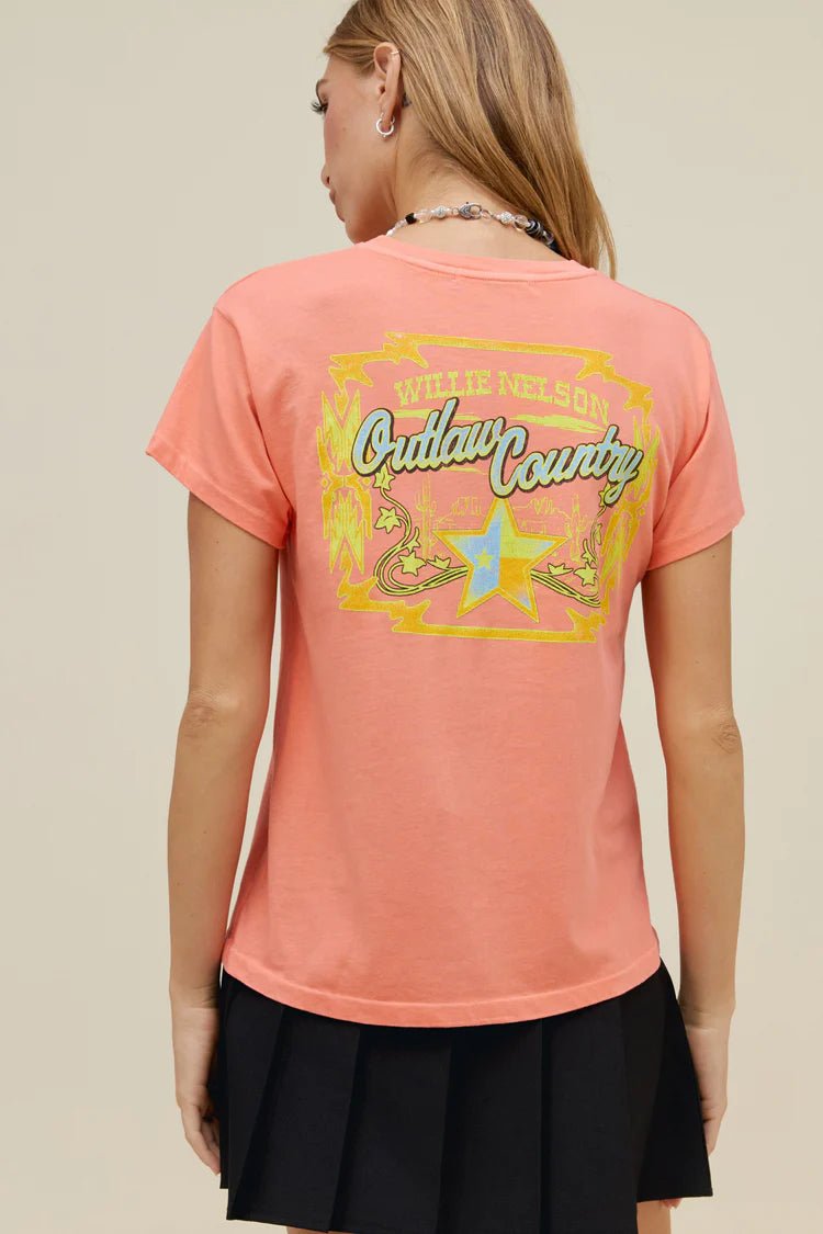 Willie Nelson Outlaw Country Tour Tee - The Posh Loft